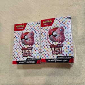 The Pokémon 151 Scarlet & Violet English Booster Bundle brings the original 151 Pokémon back to the Pokémon Trading Card Game. Each bundle includes multiple booster packs filled with exciting cards, rare holographics, and powerful Pokémon for collectors and players alike.